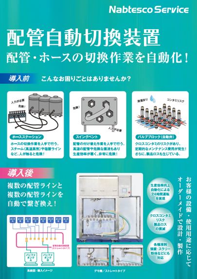 リーフレット（配管自動切換装置）